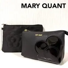 マリークワント　ポーチ　2点セット　PUエナメル　ナイロン