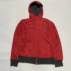 NIKE ジップアップパーカー リバーシブル 総柄 刺繍スウッシュロゴ ナイキ