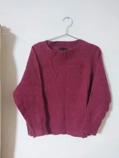 iCBワインレッド ニットセーター XL