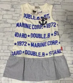 【新品タグ付】MIKI HOUSE /DOUBLE.Bノースリーブワンピースのサムネイル