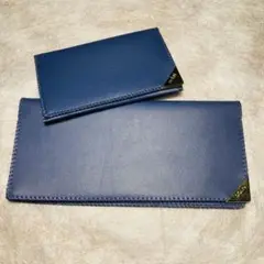 DOLIN 長財布　カードケース　セット　ネイビー