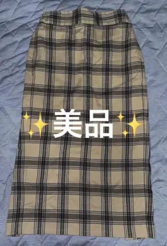 【美品】GU チェック柄タイトスカート‼️最安値‼️