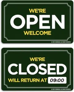 Open Closed Sign (Green)オープンクローズドサイン店舗のサムネイル