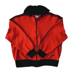アディダス 70's トラックジャケット デサント ジャージ ヴィンテージ 赤黒