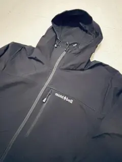 モンベル●mont-bell⚪️男性S、ブラック●撥水マウンテンパーカー●軽量薄手