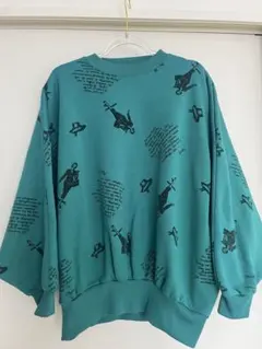 【海外古着】プリント柄 トレーナー/スウェット