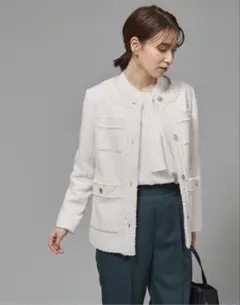 フォーマルジャケット ノーカラージャケット