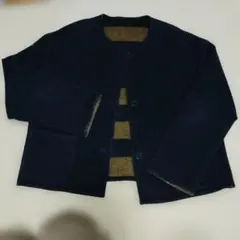 パラスパレス インディゴデニム ノーカラージャケット - メルカリ
