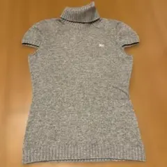 ⚪︎ BURBERRY グレー タートルネック 半袖 38
