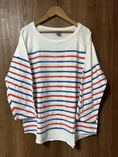 Good On ボーダー カットソー 七分袖 M