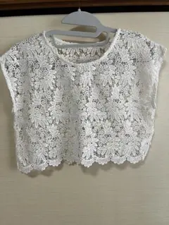 gu レースブラウス　M
