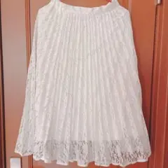 フォロー割あり♡GU ロングスカート 白スカート レーススカート 夏スカート
