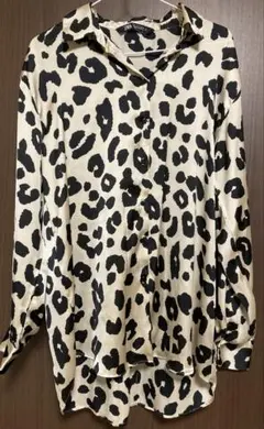 ZARA ヒョウ柄 長袖シャツ Mサイズ