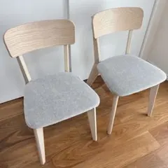 IKEA LISABO イケア リーサボー クッション付きダイニングチェア 2脚のサムネイル