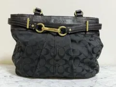 COACH コーチ トートバッグ ハンドバッグ シグネチャー 黒