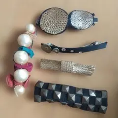 レトロビンテージヘアアクセサリー(5個セット)最終タイムセール4/17迄