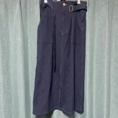 ダークブルーデニムロングスカート