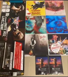 B'z amazon特典メガジャケ8枚セット　FYOP カイロ　稲葉浩志松本孝弘
