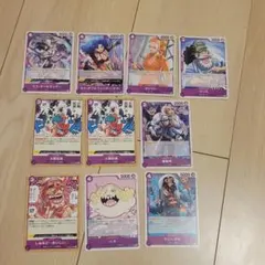 ワンピースカード　紫　ミス・オールサンデー　ミス・ダブルフィンガー　カリファ