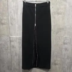 GU フロントジップナローロングスカート 美品