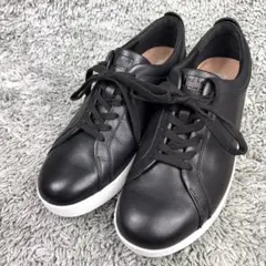 極美品✨Fit flopスニーカー ブラック レザー 黒 軽量のサムネイル