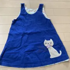 KP リバーシブルワンピース　100cm ネコ　ココちゃんのサムネイル