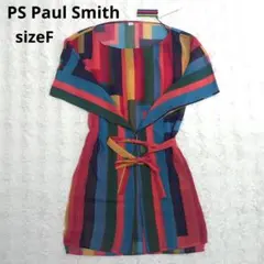 【未使用タグ付き】PS Paul Smith　マルチカラーワンピース　Fサイズのサムネイル