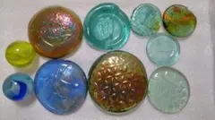石けり 野球ボールとバット 4色セット レトロ 気泡 昭和 石蹴り /SN