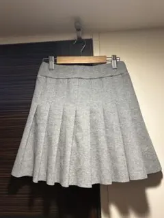 【着画あり】プリーツスカート　グレー