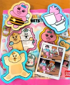 おぱんちゅうさぎ＆んぽちゃむキャラマグネッツ4個セット希少⭐︎新品