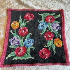 LOIS ALSTER レイクアルスター　ハンカチ 花柄 ブラックのサムネイル