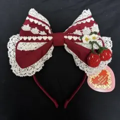BABY ゆらゆらいちごのStrawberry Gardenカチューシャ　エンジのサムネイル