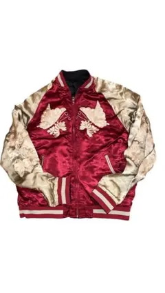 飛翔白麗 リバーシブル刺繍スカジャン