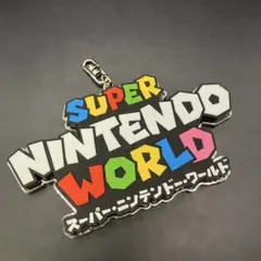 即決 スーパーニンテンドーワールド ロゴキーホルダーのサムネイル