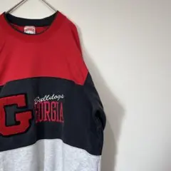 90s ナツメグ　スウェット　カレッジ　ラグラン　汚れありのサムネイル