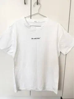 nikoand... ニコアンド she said that Tシャツ