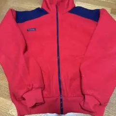Colombia 赤 フリースジャケット ハイネック