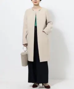 あけみん様専用　グリーンレーベルリラクシング　ノーカラーフードコート