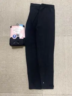 両面ソフト起毛 レギンス ブラック 135cm 女の子用　3本まとめ売り