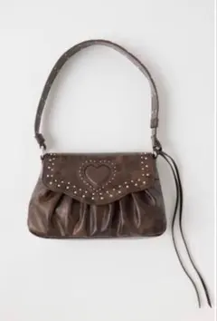 MOUSSY HEART GATHER スタッズハンドバッグ