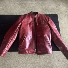 Vanson シングルライダースジャケット 36 赤茶