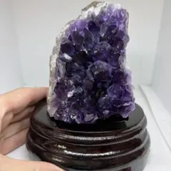 まもなく閉店001アメジストクラスター 【台座付き】
