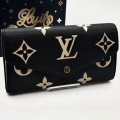 【現行品】ルイヴィトン モノグラム アンプラント ポルトフォイユ サラ 黒