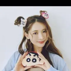 mini 9月号　付録　クレヨンしんちゃん　ぬいぐるみポーチ&前髪クリップ