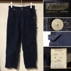 90s オールドユニクロ 紺タグ コーデュロイ ペインターパンツ 紺