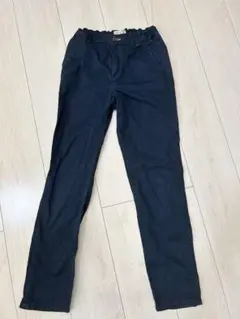 ZARABOYSネイビー ロングパンツ ゴムウエスト