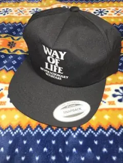 RATS WAY OF LIFE スナップバックキャップ ブラック