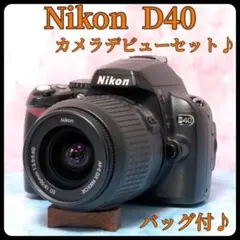 ✨少シャッター Nikon D40x 一眼レフ スマホ転送 シングルレンズセット