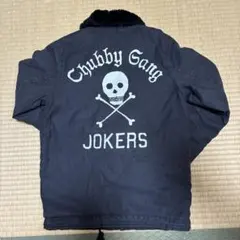 CHUBBYGANG ジャケット スカル刺繍 ブラック Mサイズ