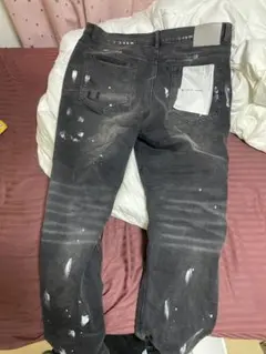 PURPLE-BRAND ダメージ加工スリムフィットデニム